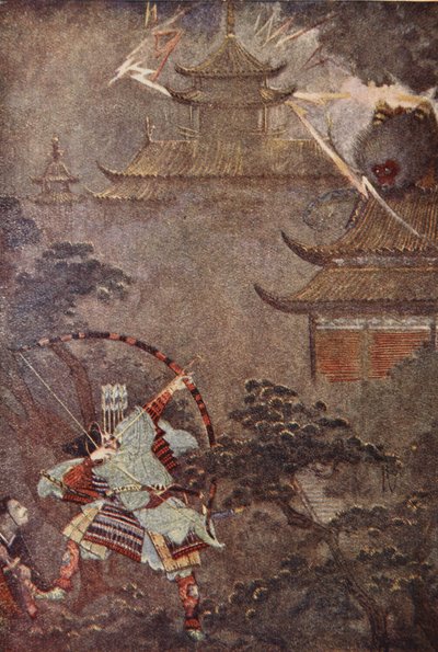 Yorimasa tue le monstre, illustration de 