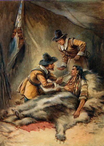 Illustration pour les jeunes pèlerins - Evelyn Stuart Hardy