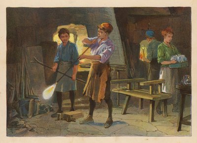 Petits travailleurs : soufflage de verre - Evelyn Stuart Hardy