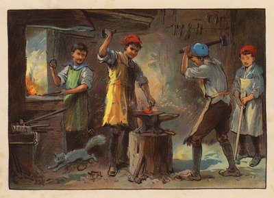 Petits travailleurs : Le forgeron - Evelyn Stuart Hardy
