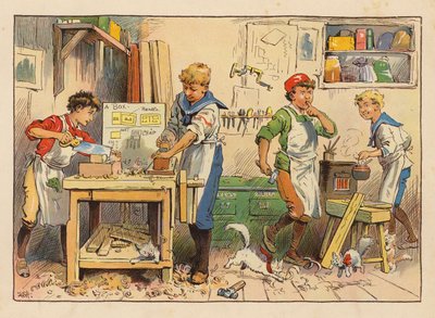 Petits travailleurs : Le Charpentier - Evelyn Stuart Hardy