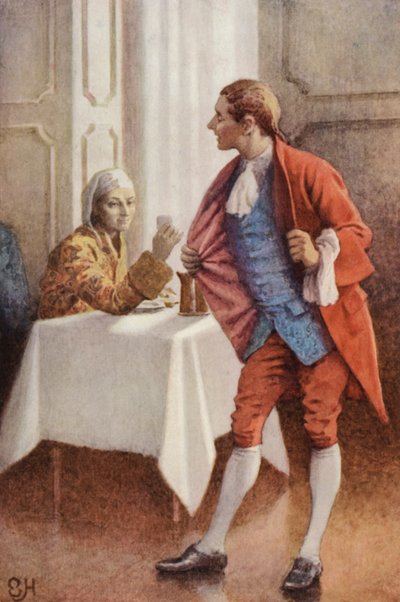 Illustration pour Un voyage sentimental de Laurence Sterne - Everard Hopkins