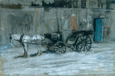 Paris, cheval et calèche - Everett Shinn
