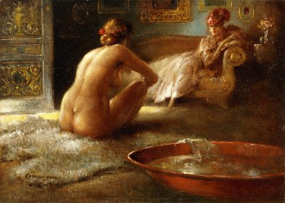 Le voyeur et sa baigneuse - Everett Shinn