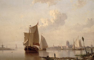 Bateaux dans le port - Everhardus Koster