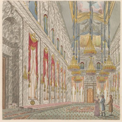 Intérieur du Palais Royal sur le Dam, ca. 1810-1813 - Evert Maaskamp