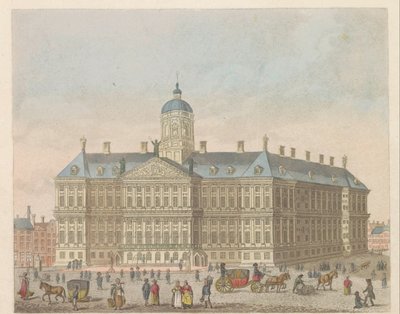 Vue du Palais Royal et de la Place le Dam - Evert Maaskamp