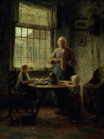 Un repas de famille, vers 1890 - Evert Pieters
