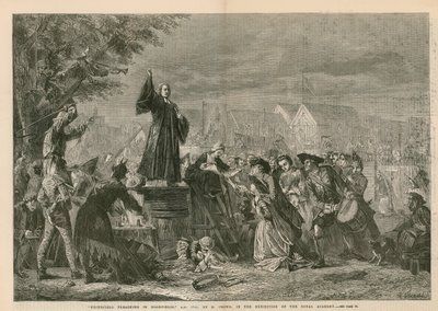 George Whitefield prêchant à Moorfields, AD 1742 - dans l