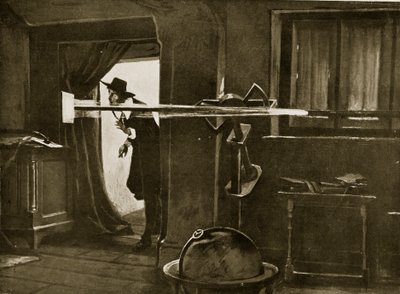 Jeremiah Horrocks dans son observatoire, illustration de 
