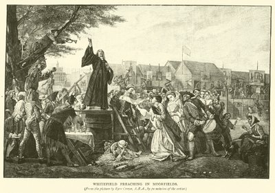 Whitefield prêchant à Moorfields - Eyre Crowe