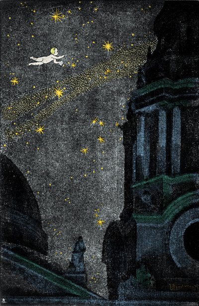 Illustration pour le roman « Peter Pan » de Sir James Matthew Barrie - Ezio Anichini