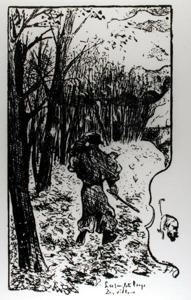Verlaine dans un paysage d