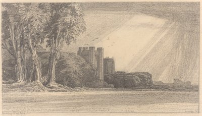 Paysage avec Château - F.L. Griggs