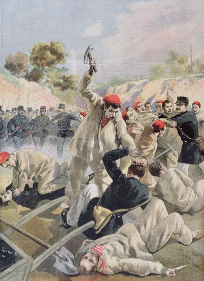 Révolte des anarchistes français en Guyane, illustration de 