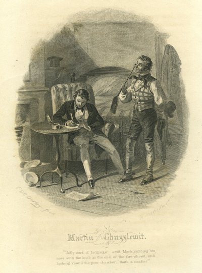 Martin Chuzzlewit : Mark Tapley et Martin Chuzzlewit - F.O.C. and McRae, C. John Darley