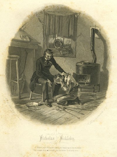 Nicholas Nickleby : Nicholas et Smike, 1867 - F.O.C. and McRae, C. John Darley