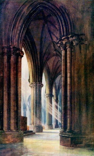 Intérieur de la cathédrale de Lincoln, 1924-1926 - FP Dickinson
