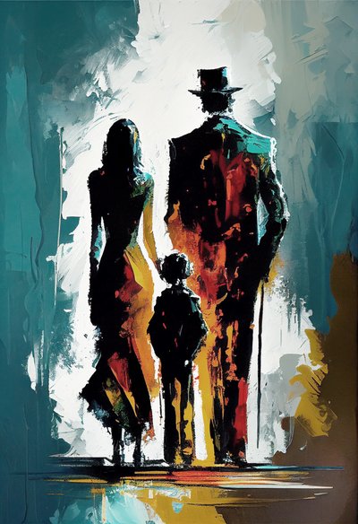 Peinture impressionniste abstraite d