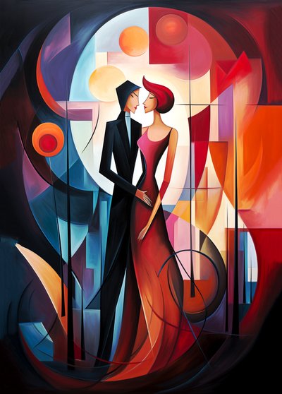 Peinture abstraite d