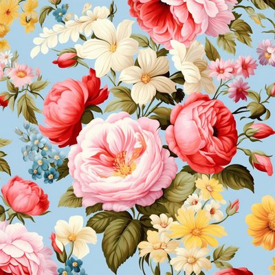 Motif floral botanique rose magnifique, couleurs vives, impressions d