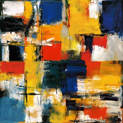 Fond Abstrait Coloré, Peinture à l