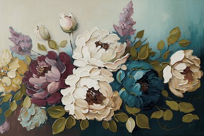 Bouquet floral de pivoines - F. Abderrahim