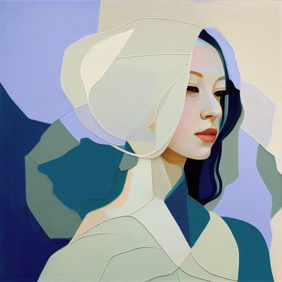 Peinture abstraite minimaliste - F. Abderrahim