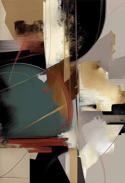 Peinture abstraite moderne à vendre - F. Abderrahim
