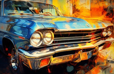 Affiches de Vieilles Voitures Vintage à Vendre, Impressions d