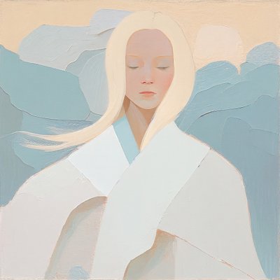 Portrait de femme blonde - F. Abderrahim
