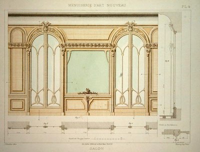 Conception pour un mur de salon, illustration de 