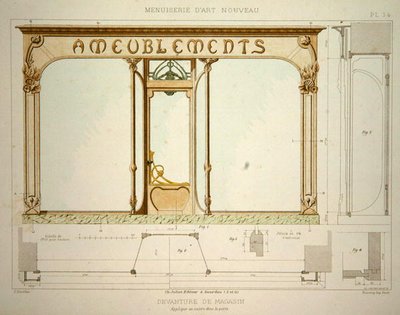 Design pour une devanture de magasin, illustration de 