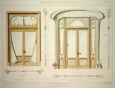 Conceptions pour portes de hall, illustration de 