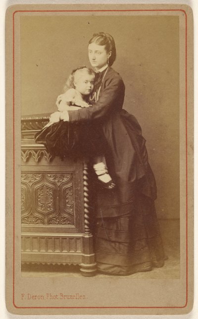 Mme. Bucheron et sa fille. - F. Deron