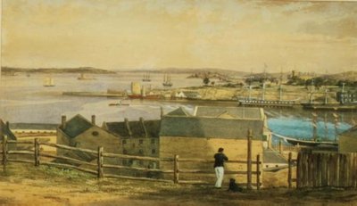 Circular Quay, Sydney, c.1870 - F. Halsted