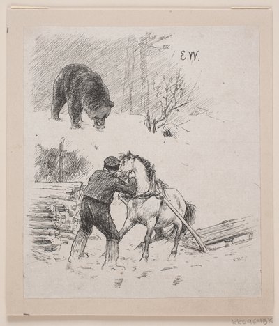 Illustration pour "Bien fait et mal récompensé" - F. Hendriksen