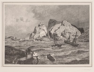 Nødhavn sur la côte norvégienne - F. Hendriksen