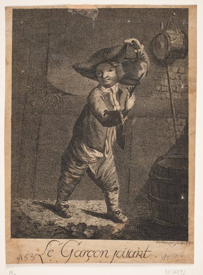 Le Garçon Jouant - F. Schüerer