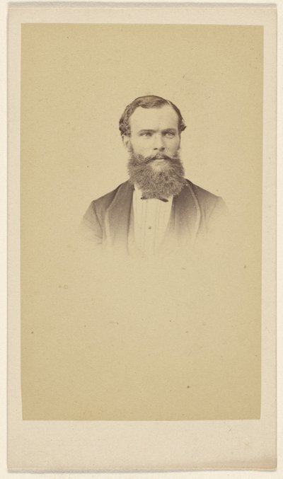 [Homme barbu non identifié dans un style vignette]. - F. Schwarzschild