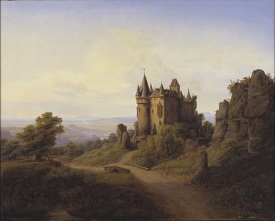 Château de Bürresheim sur la rivière Eifel - F. Sødring