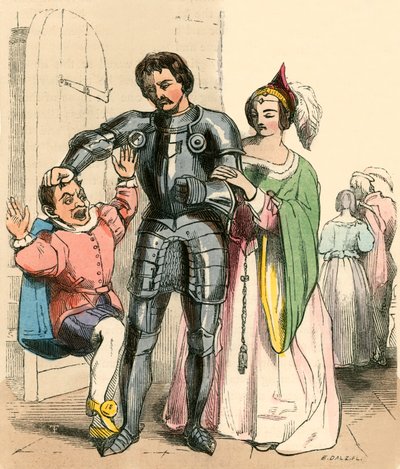 Le chevalier saisissant le prince Pierre - F. Tayler