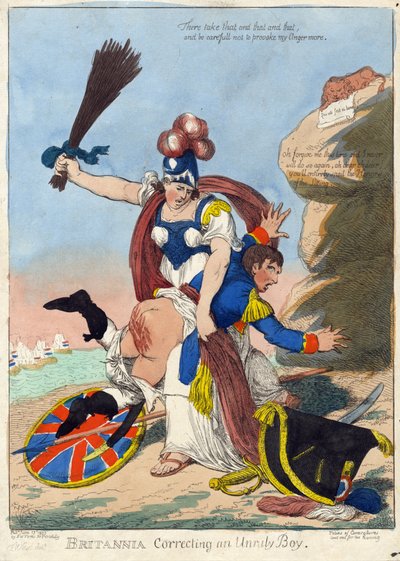BRITANNIA corrige un garçon indiscipliné (Napoléon) - F. Williams