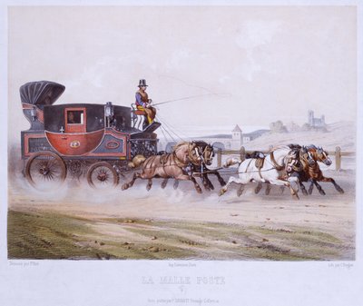 La diligence, gravée par Charles Bargue (1826-83) - F. after Fort