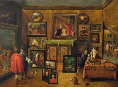 La Galerie de tableaux de Pieter Stevens, vers 1640-48 - F. and Teniers Francken