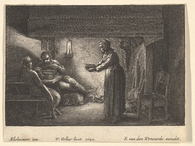 Le satyre et le paysan - F van den Wyngarde