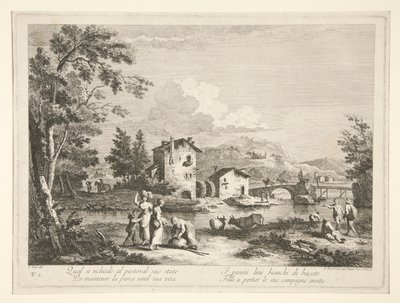 Paysage avec ruines, d