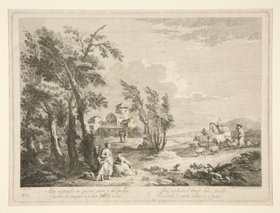 Paysage avec ruines, d