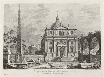 Prospetto della Chiesa del SS. Salvatore - Fabio Berardi after Canaletto