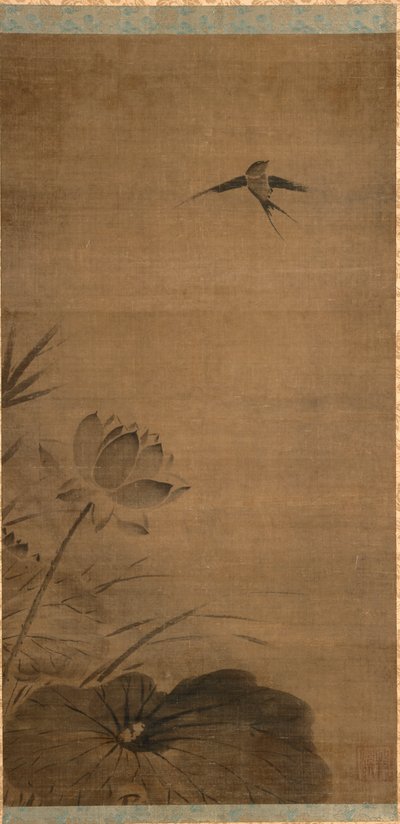 Hirondelle et lotus, milieu des années 1200 - Fachang Muqi